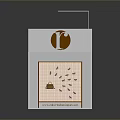 Modern White Brown Display Box With Decorative Household Items And Transparent Design