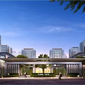 Modern Residential Area Hangzhou Xiaoshan Rongxin Residential Project Main Push and Split 3d model