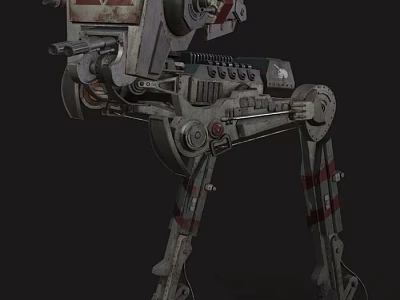 Intelligent Machine Featuring Mechanical Legs Robotic Arm And Sensor Components Design 3d model
