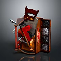 Hardware Tools Storage Cabinet With Organized Compartments And Practical Design