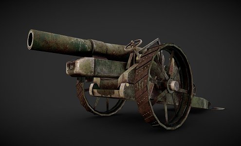 Inch Cannon 3d model