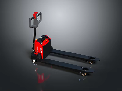 Red EP Electric Pallet Truck Heavy Duty Industrial Material Handling Equipment 3d model