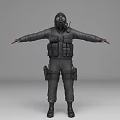 Next Generation Character Warrior Soldier Special Forces Drug Mask Terrorist Counter-terrorism Elite 3d model