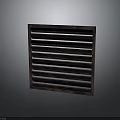 Dark Wooden Furniture Piece With Stylish Horizontal Slats Design And Modern Look