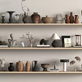 Quiet ancient ornaments combination 3d model