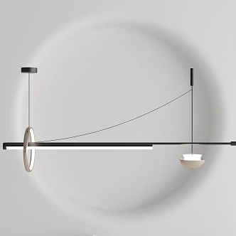 Modern chandelier 3d model
