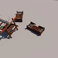 Ancient Wooden Siege Weapons Historical Warfare Tools With Traditional Structure Design