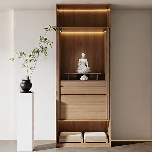 New Chinese Buddhist Cabinet 3d model