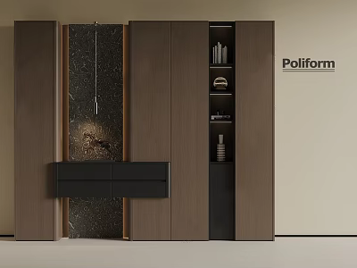 Modern Italian Shoe Cabinet Modern Italian Entrance Shoe Cabinet Italian Entrance Cabinet High Cabinet Shoe Cabinet Hanging Wardrobe 3d model