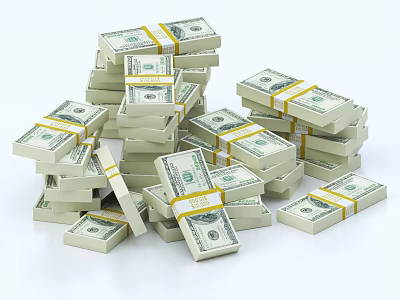 Intricate Money Stack Sculpture Carving With Yellow Tape Bundled Bills Design 3d model Intricate Money Stack Sculpture Carving With Yellow Tape Bundled Bills Design 3d model