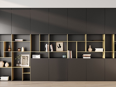 Modern bookcase model