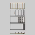 Modern Swing Doors With Glass Panels And Wooden Frames For Home Interior Design