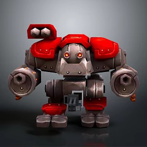 Robot Assistant Small Robot Butler Robot Butler Figure Game Figure 3d model