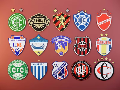Modern Football Club Team 3d model
