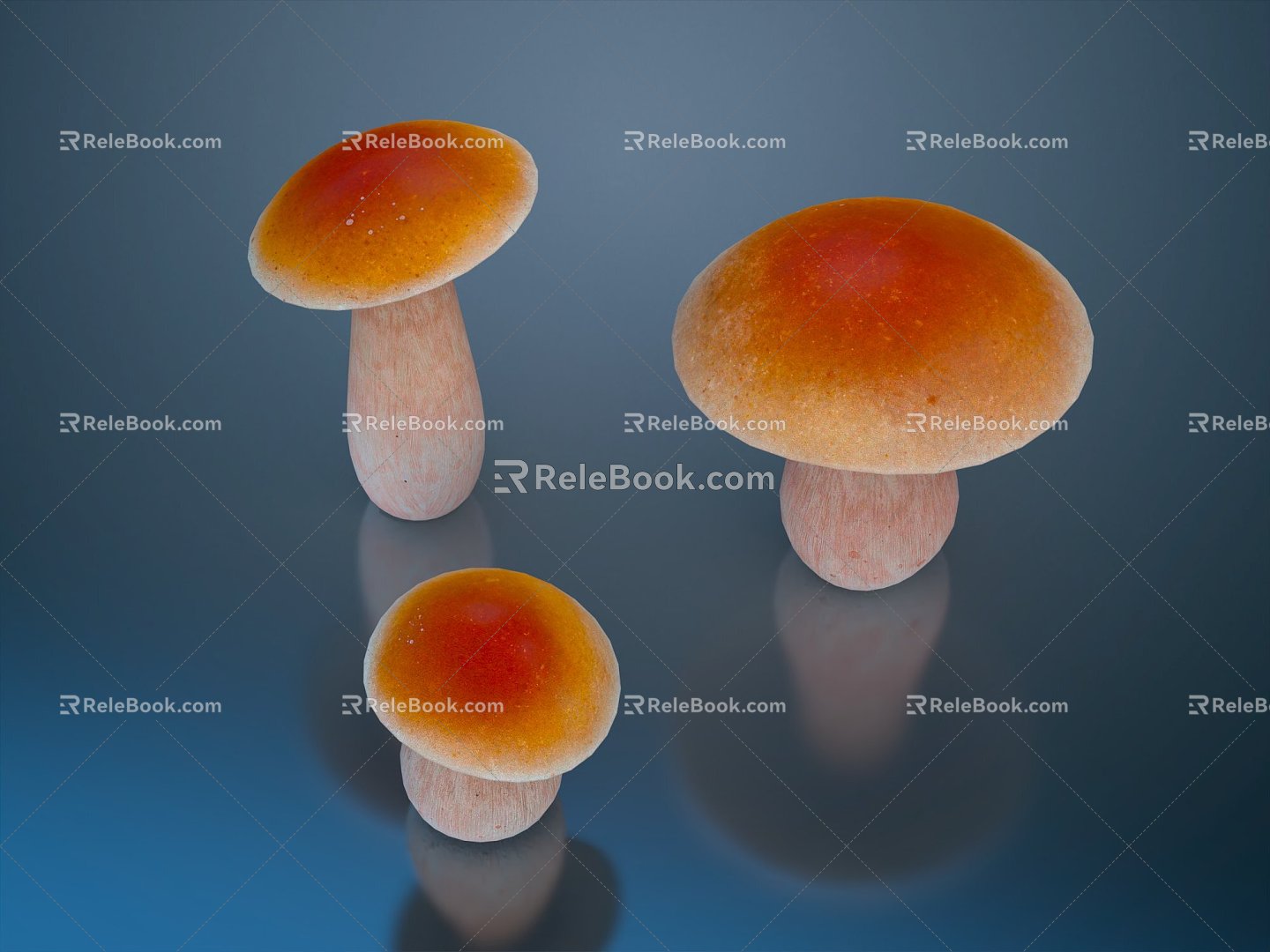 Modern Mushroom Straw Mushroom model