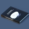 Chanel Fashion Book With White Flower Cover Design And Luxury Theme