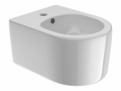 Modern White Ceramic Toilet With Sleek Design For Bathroom Interiors 3d model