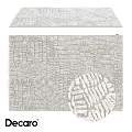Soft Textured Square Rug With Modern Pattern For Living Room Decor