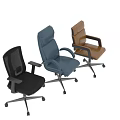 Ergonomic Office Chairs With Various Styles And Colorful Designs For Workspace Use