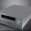 Denon Modern Electronic Network Audio Player With Silver Design And Control Buttons