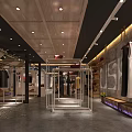 Modern Clothing Store Interior With Open Racks And Fashion Apparel
