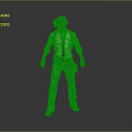 A Man Wearing Tactical Helmet White Shirt Black Tie Blue Jeans Backpack And Gloves