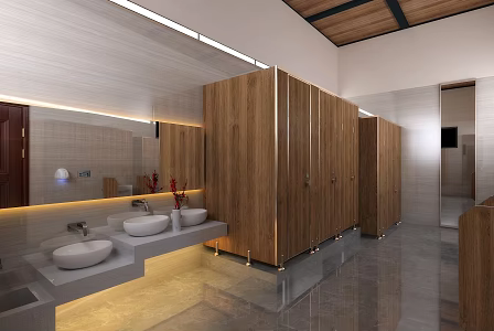 Park Public Toilet 3d model