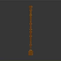 Elegant Wooden Furniture Railing With Intricate Carved Patterns And Golden Finish