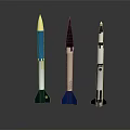 Modern Rocket Engine Jet Engine Aircraft Engine 3d model