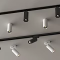 Modern Track Spotlights In Black And White For Ceiling Lighting Design