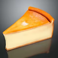 Delicious Creamy Cheesecake Slice With Caramelized Top And Smooth Texture