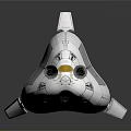Modern Spaceship Spacecraft 3d model