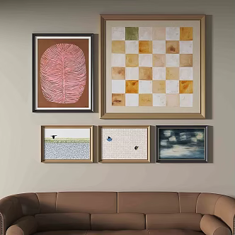 Jane European Retro Abstract Decorative Painting 3d model