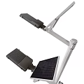 Solar Powered Outdoor Lights On Pole With Illuminating Design And Panels