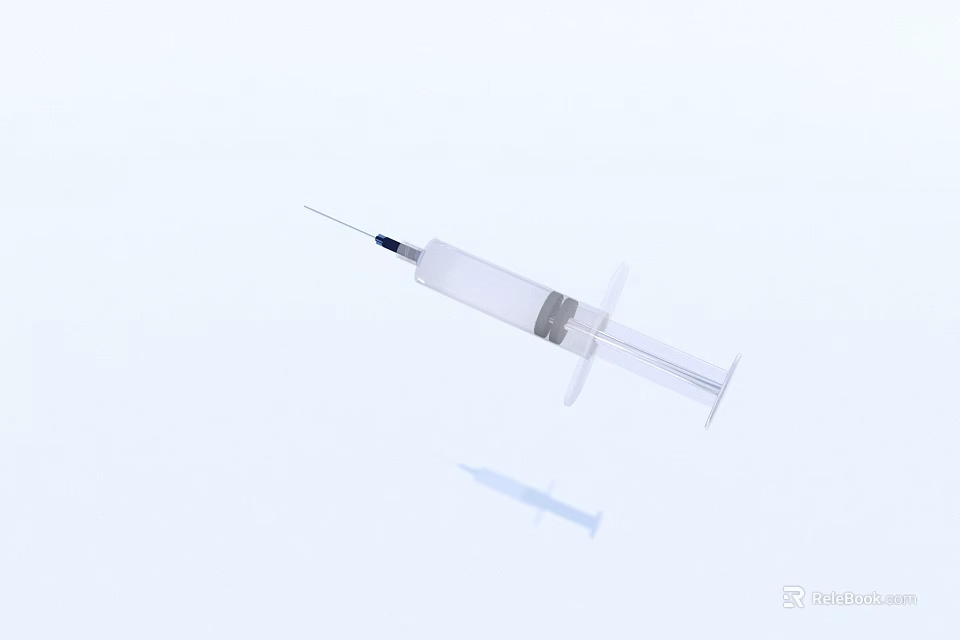 Medical Device Disposable Syringe With Sterile Needle For Safe Medical Injection Use 3d model 