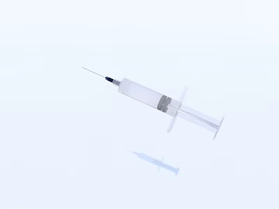 Medical Device Disposable Syringe With Sterile Needle For Safe Medical Injection Use 3d model