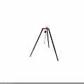 Heavy Duty Tripod Lifting Equipment With Chain Hook And Stable Base