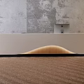 Modern reception desk front desk 3d model