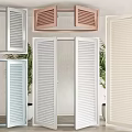 shutter door and window combination shutter door shutter 3d model