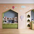 Kids Theme Hotel Guest Room With Treehouse Bed Slide Rainbow And Cloud Decor