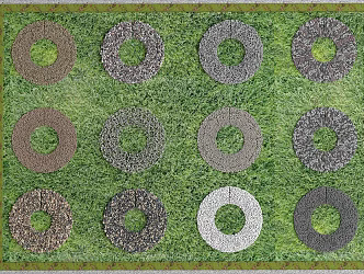 Modern Landscape Pebbles Gravel Landscape Stone Pebble 3d model