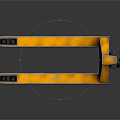 Yellow Manual Pallet Truck With Heavy Duty Fork Arms And Black Handle