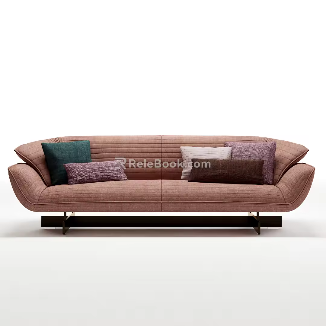 Modern double sofa 3d model