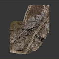 Detailed 3D Rock Formation Model With Winding Stone Steps And Natural Texture