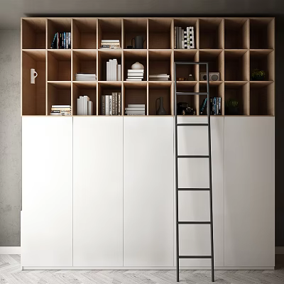 Modern bookcase 3d model