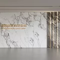 Modern Front Desk Background Wall Simple Background Wall Front Desk Reception Area Background Wall Company Front Desk Background Wall 3d model