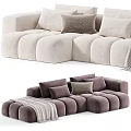 Miloti Minotti multiplayer corner sofa 3d model
