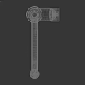 Modern Kitchen Faucet With Black High Arc Spout And Stainless Steel Body