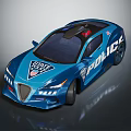 State Police Car With Modern Design Emergency Lights And Functional Features