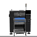 Industrial Manufacturing Machine With Digital Display Control Panel And Indicator Lights
